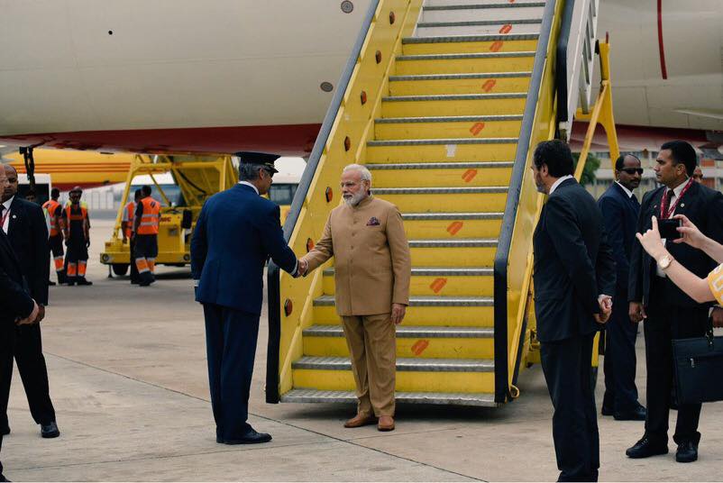VVIP Visit of PM Modi to Portugal (24 June 2017) - Arrival in Lisbon